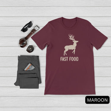 Unisex Fast Food Hunting Tshirt for Men